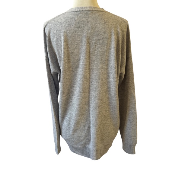 J MCLAUGHLIN ANNALYSE CARDIGAN NWT 100% CASHMERE LT GRAY PREPPY ACADEMIA LUXE M - Picture 5 of 10